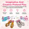 Princess Dress Up Pretend Play Shoes Set, Jewelry Boutique, Fashion Princess Toys Accessories for Little Girls Dress Up Costumes for Play Gift Set, for Ages 3 and up